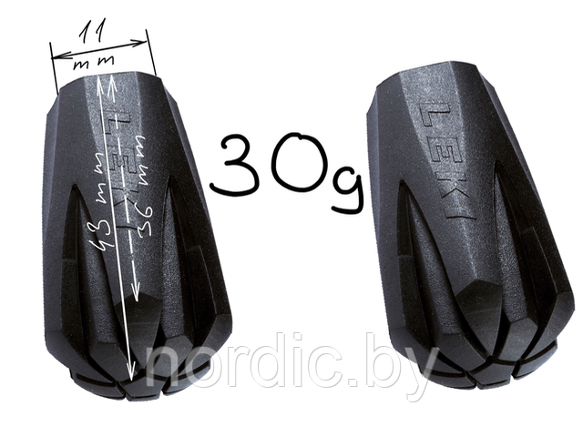 Резиновые насадки (колпачки) Leki «Michelin» к палкам для трекинга - фото 1 - id-p72601283