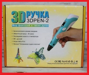 Детская ручка 3Д 3D ( именно от сети!!! )pen-2 для создания объемных изображений с LCD-дисплеем - фото 3 - id-p85704228
