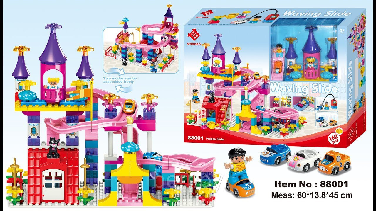 Конструктор 88001 Замок. Парк развлечений с крупными деталями, 162 детали (аналог Lego Duplo) - фото 2 - id-p85710681