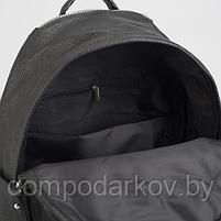 Рюкзак молодёжный, отдел на молнии, 5 наружных карманов, цвет чёрный, фото 5