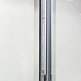 Витрина стеклянная 1100*600*2300 мм алюминиевый профиль шестигранная, фото 5