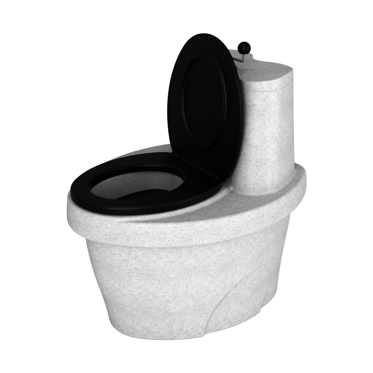 Торфяной туалет "Rostok" белый гранит