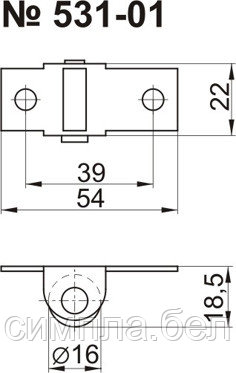 Опора колёсная №531 - фото 3 - id-p4019181