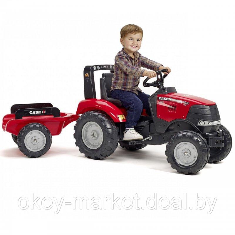 Детский педальный трактор с прицепом FALK Case Puma 996AB - фото 2 - id-p85812666