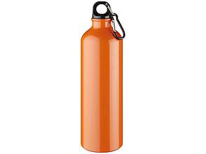 Алюминиевая бутылка для воды Oregon объемом 770 мл с карабином - Оранжевый, фото 2