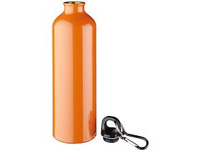 Алюминиевая бутылка для воды Oregon объемом 770 мл с карабином - Оранжевый, фото 2