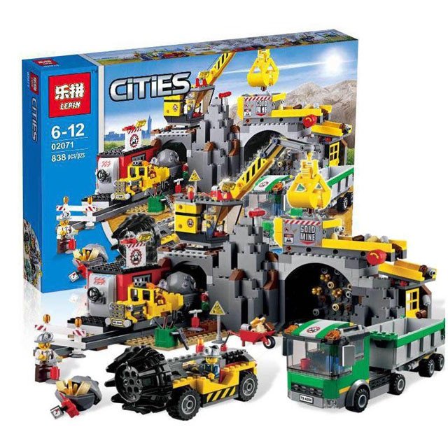 Конструктор Lepin Cities 02071 Шахта (аналог Lego City 4204) 838 деталей - фото 1 - id-p85836731