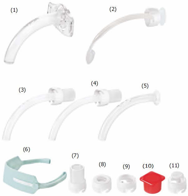 Трубки трахеостомические KAN без манжеты фенестрированная (набор № I - стандартной комплектации)
