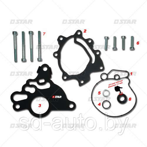 STARDIESEL- Р-кт вакуумного насоса, 2.0TDI, AZV BKD BKP BLB BMN BRD