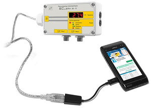Измеритель-регистратор температуры EClerk-M-K-HP для камер глубокой заморозки и печей