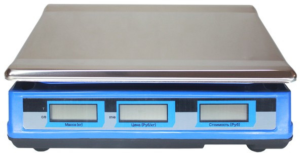 Весы торговые настольные 40 кг NECS 40-1 (синие) - фото 6 - id-p85872921