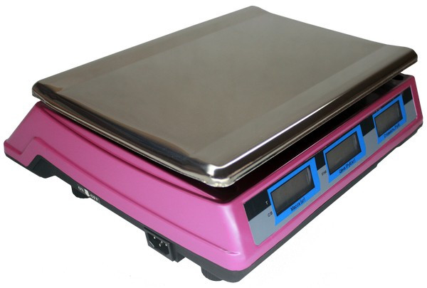 Весы торговые настольные 40 кг NECS 40-1 (розовые) (340 х 230) - фото 7 - id-p85872935