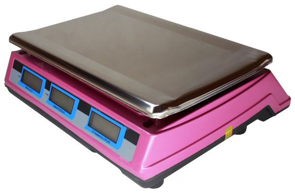 Весы торговые настольные 40 кг NECS 40-1 (розовые) (340 х 230) - фото 5 - id-p85872935