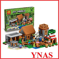Детский конструктор Lele My World арт. 79288 "Деревня", аналог Lego Майнкрафт Minecraft 21128