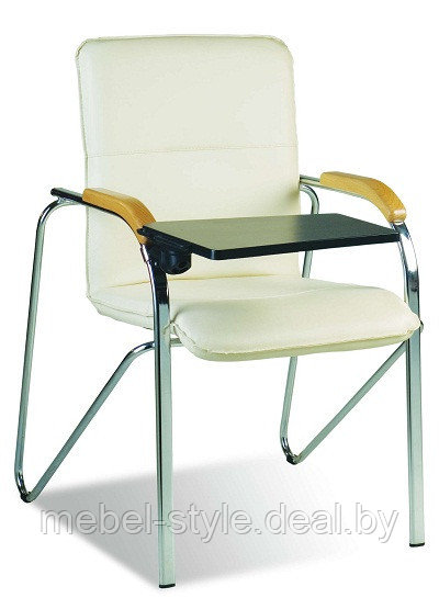 Кресла стулья САМБА хром WOOD для переговорных и зон ожиданий, (SAMBA Wood Chrome искусственная кожа ECO) - фото 6 - id-p85885749