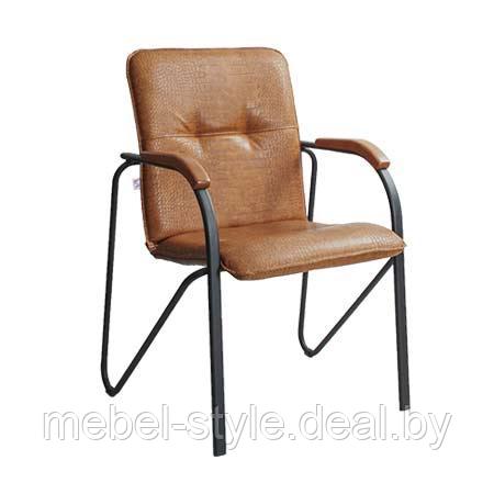 Кресла стулья САМБА хром WOOD для переговорных и зон ожиданий, (SAMBA Wood Chrome искусственная кожа ECO) - фото 10 - id-p85885749