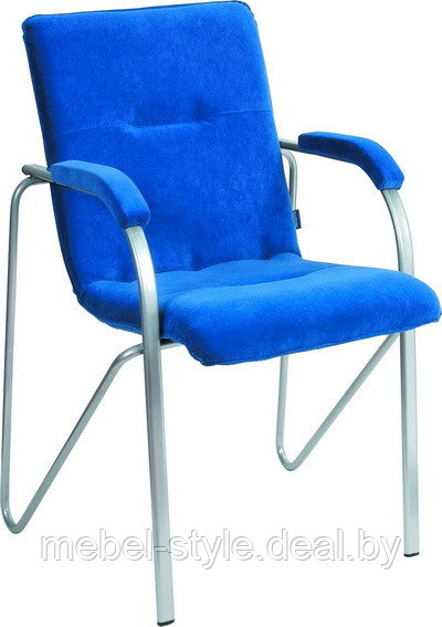 Кресла стулья САМБА хром WOOD для переговорных и зон ожиданий, (SAMBA Wood Chrome искусственная кожа ECO) - фото 3 - id-p85885749