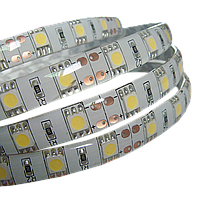 Светодиодная лента SMD 5050, 300 Led, IP65, 12V, Standart 14.4 Вт , белый теплый IP65