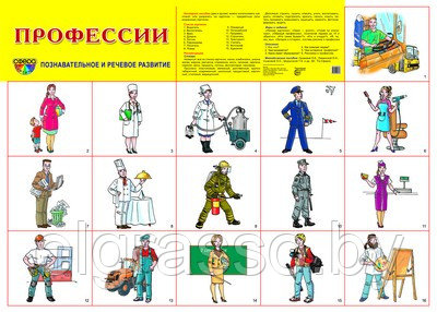 Демонстрационный плакат Профессии, А2 ТЦ СФЕРА