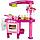 Детская игровая кухня 008-82 с духовкой, 35 предметов, высота 82 см, розовая , фото 5