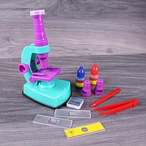 Игрушка детская Микроскоп с подсветкой (зум: 600/300/100) с аксессуарами