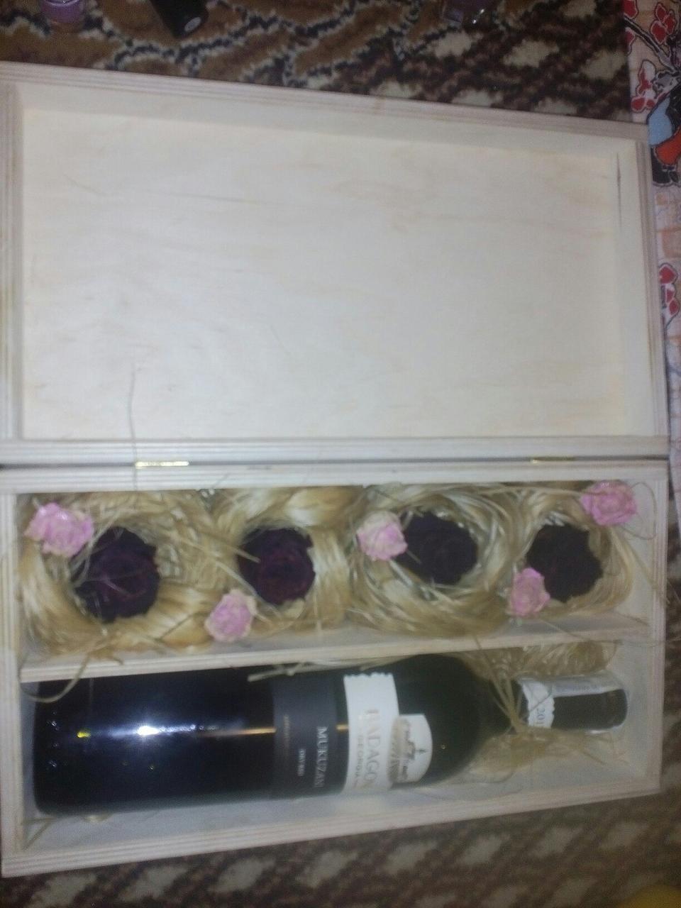 Короб для вина на свадьбу - фото 3 - id-p85919951