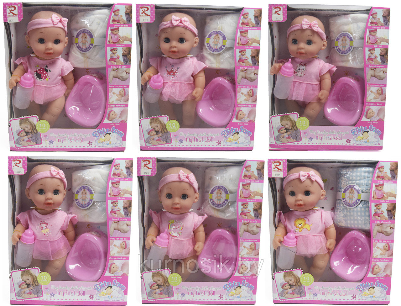 Кукла-пупс Tutu dolls (пьет, писает, спит) арт.8123