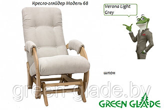 Кресло-глайдер Модель 68 Verona Light Grey, шпон