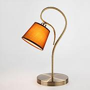 Настольная лампа с абажуром 01047/1 античная бронза Lilly Eurosvet