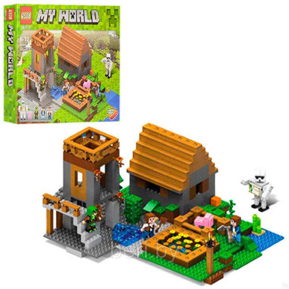 Конструктор QSO8 MineCraft My World 44050 "Дом с фермой" 933 детали (аналог Lego) Майнкрафт - фото 2 - id-p85971598