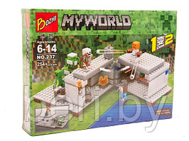 Конструктор QSO8 MineCraft My World 237, 2 в 1, 254 детали (аналог Lego) Майнкрафт