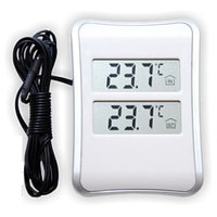 Цифровой термометр комнатный/уличный Oxion OTM104 с проводным датчиком