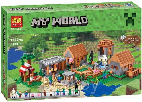 Конструктор MineCraft My World 10531 "Деревня", 1600 детали (аналог Lego 21128) Майнкрафт