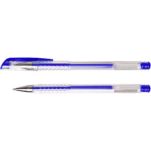 Ручка гелевая синяя Darvish корпус прозрачный, DV-7656