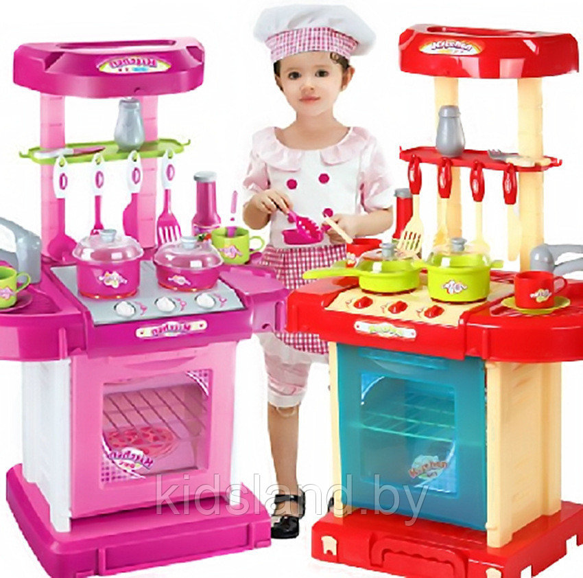 Детская кухня-чемоданчик, арт. 008-58 розовая - фото 2 - id-p86023450