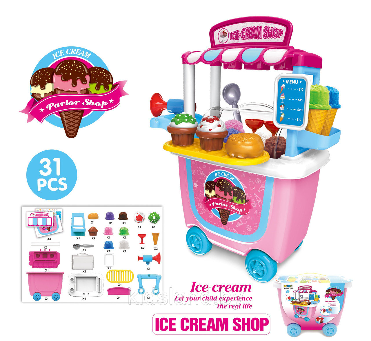 Игровой набор "Магазин мороженного", арт. 8342 - фото 2 - id-p86028366