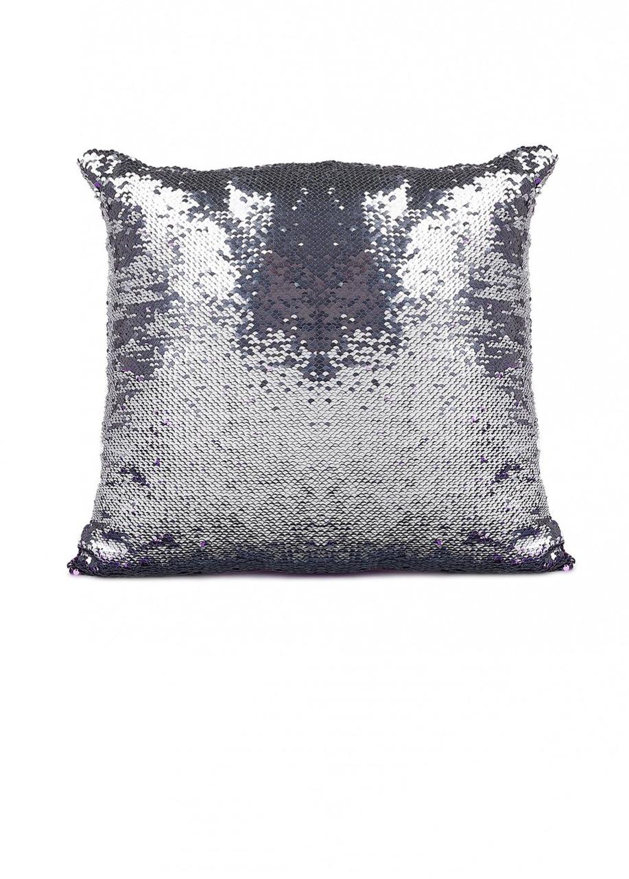 Подушка декоративная «РУСАЛКА» цвет фиолетовый/серебро - фото 3 - id-p86053748