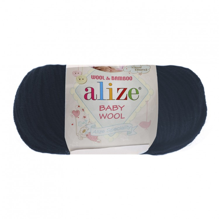 Пряжа Alize Baby Wool цвет 58 тёмно-синий - фото 3 - id-p86054675