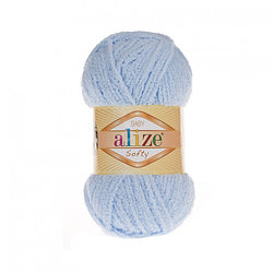 Пряжа Alize Softy цвет 183 светло-голубой