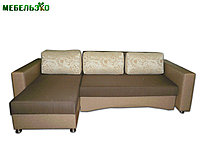 Угловой диван "Диона" коричневый patern