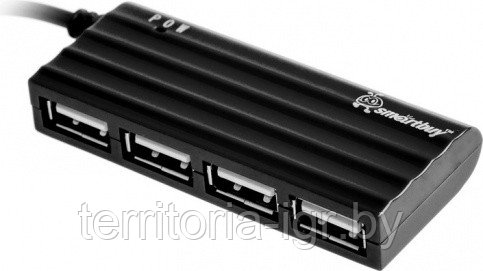 Разветвитель USB Hub 4 порта SBHA-6810-K черный Smartbuy - фото 2 - id-p86086115