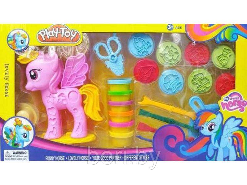 Набор пластилина для лепки и творчества "Прически для пони. My little Pony" 20 предметов, SM8007B, 6 цветов - фото 3 - id-p86094778