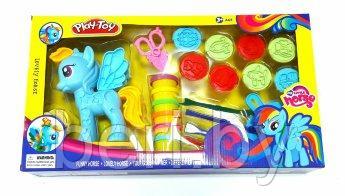 Набор пластилина для лепки и творчества "Прически для пони. My little Pony" 20 предметов, SM8007B, 6 цветов