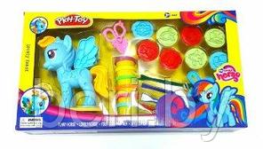 Набор пластилина для лепки и творчества "Прически для пони. My little Pony" 20 предметов, SM8007B, 6 цветов