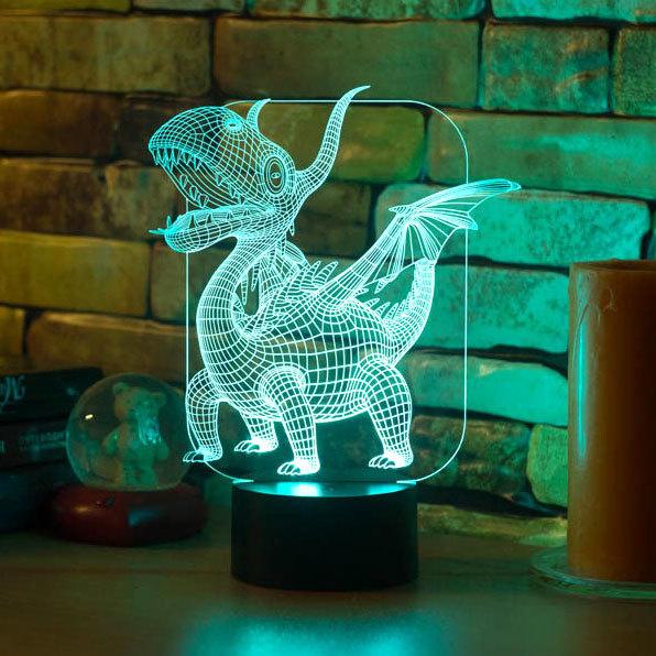 3D светильник Дракоша