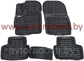 Коврики для Mitsubishi ASX (2010-) / Citroen C4 AirCross / Peugeot 4008 (2012-) 3D c подпятником