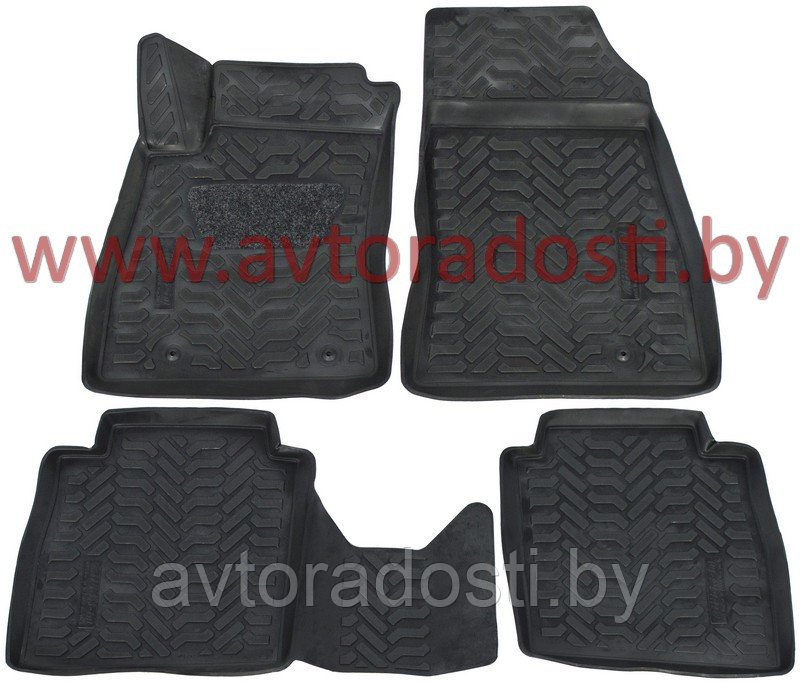 Коврики для Nissan Sentra B17 (2014-) / Nissan Tiida (2015-) / 3D c подпятником / Ниссан Сентра [61245]