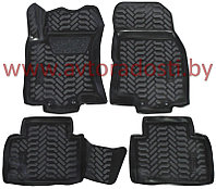 Коврики для Nissan X-Trail T32 (2014-2021) [61249] / Aileron / 3D c подпятником / Ниссан Х Трейл