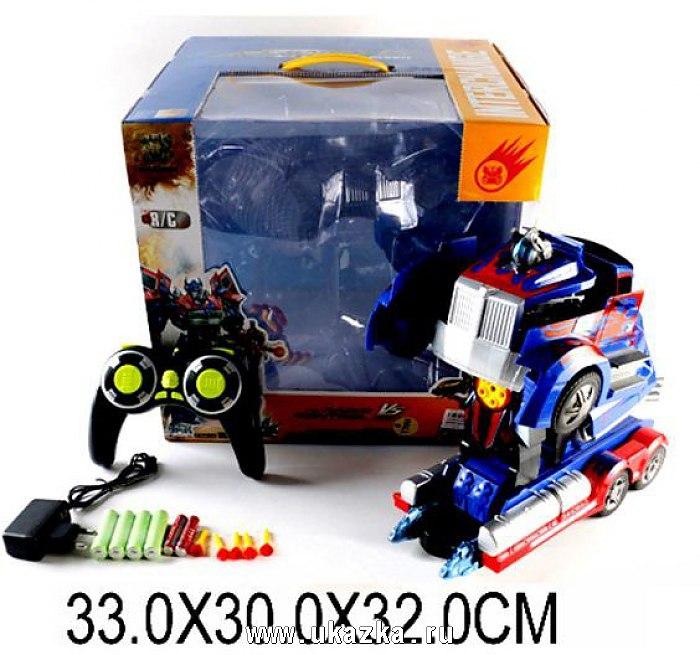 Детский Радиоуправляемый робот - трансформер " Optimus Prime \ Оптимус Прайм " со светом и звуком w298-20 - фото 2 - id-p86136147