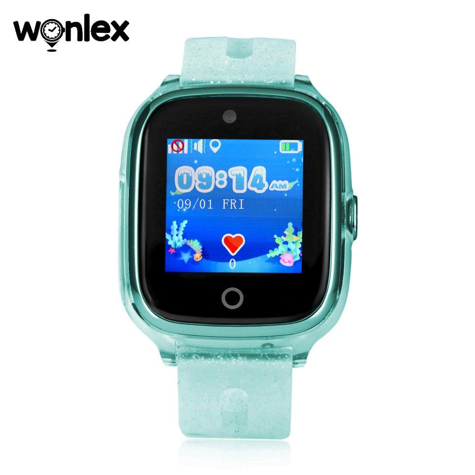 Часы Детские Умные Оригинальные Smart Baby Watch KT01 (бирюзовый) Wonlex - фото 2 - id-p86152693